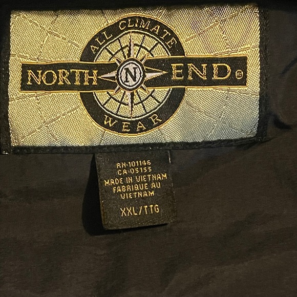 Vintage North End Men Black All Climate Wear Lightweight Jacket XXL Windbreaker - Picture 3 of 14
